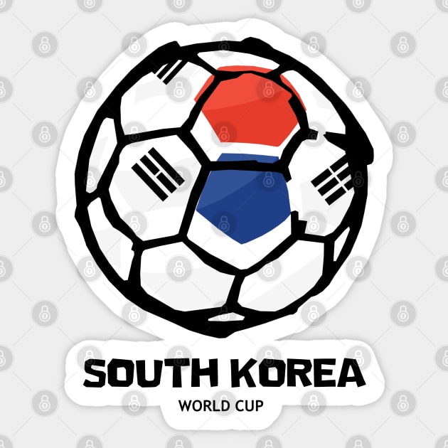 South Korea Football Country Flag Sticker by KewaleeTee